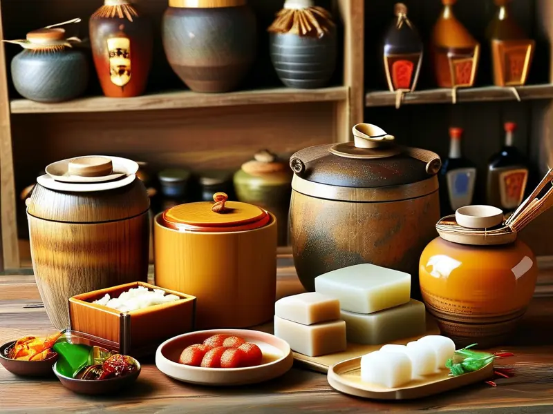 多种固态酿造酒展示
