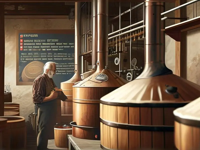 传统酿酒师演示古法酿酒工艺流程