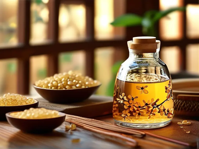 自制桂花冬酿酒成品展示