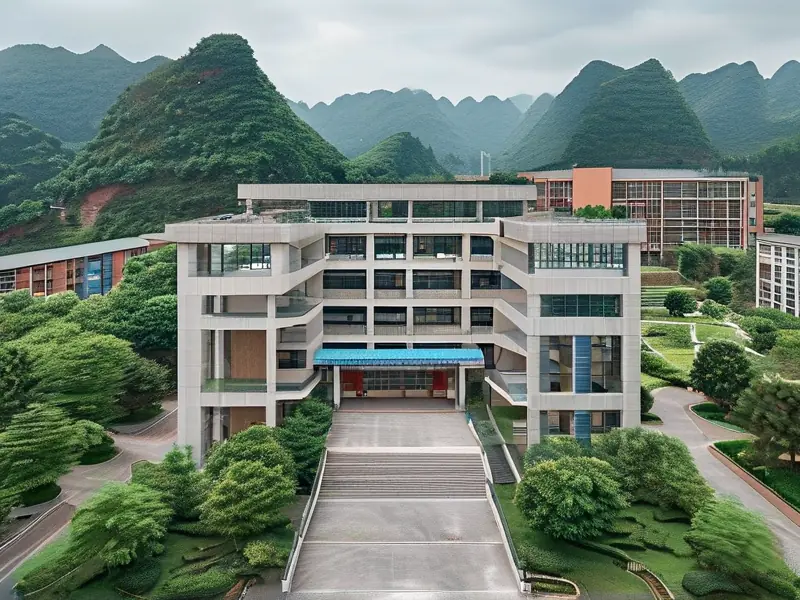 贵州遵义南方白酒中等专业学校校园及酿酒实训场景
