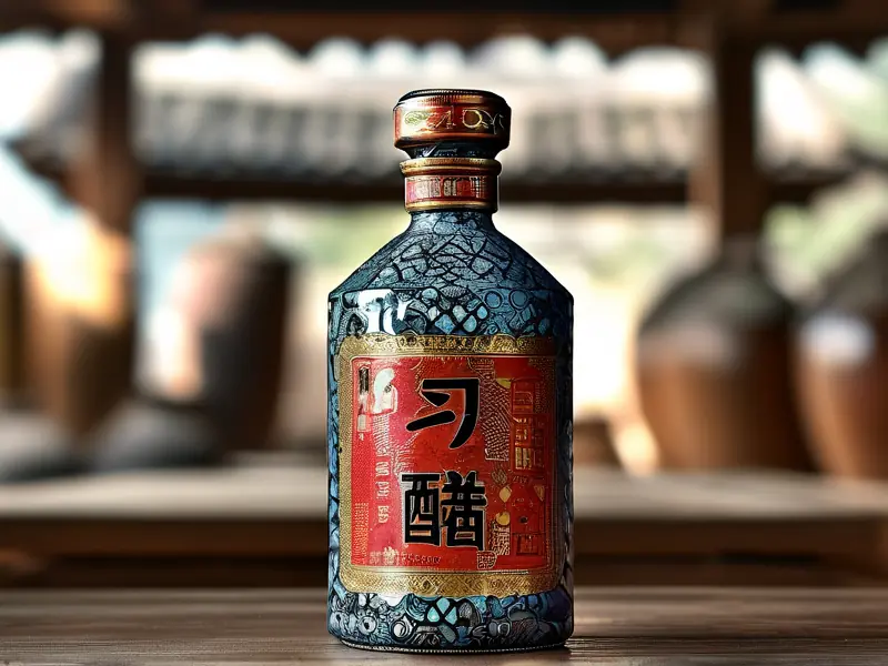 贵州习酿42度浓香型白酒瓶身展示