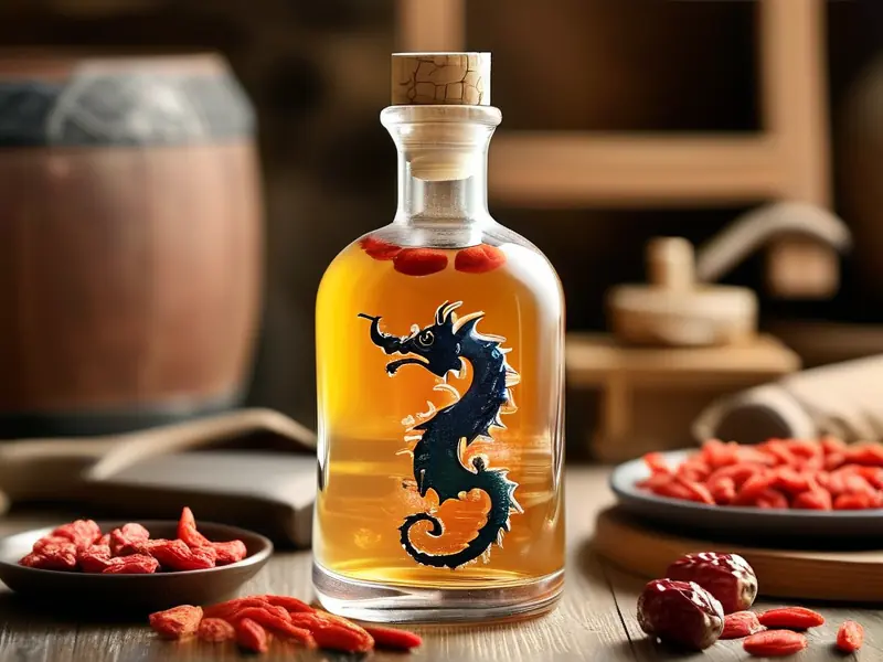 传统海龙泡酒成品展示