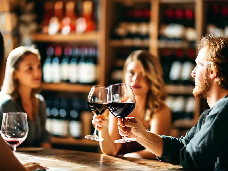 红酒培训课程现场，学员正在学习品鉴技巧