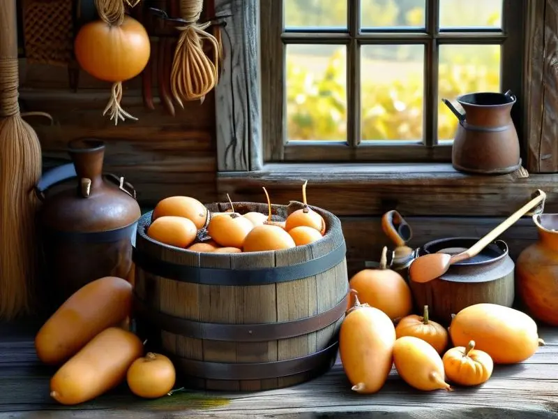 红薯酿酒发酵过程实拍图