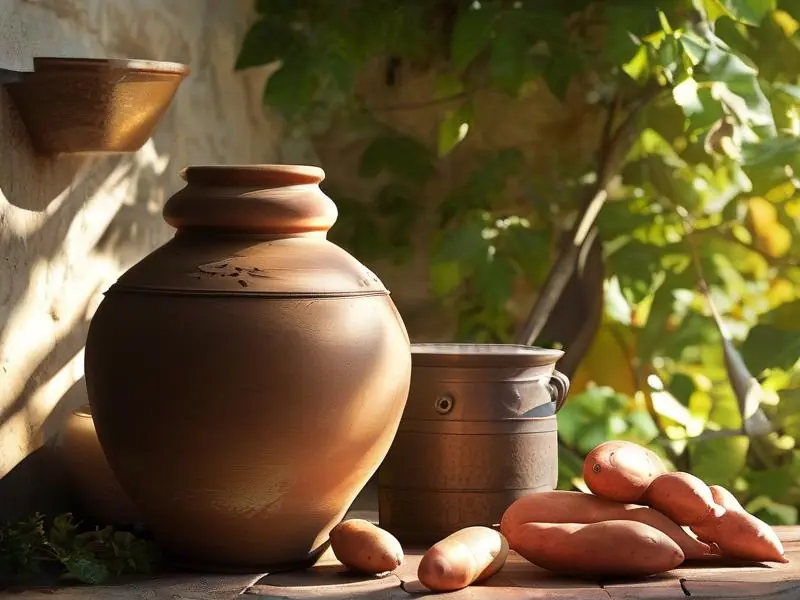 传统红薯酒酿造过程实景展示