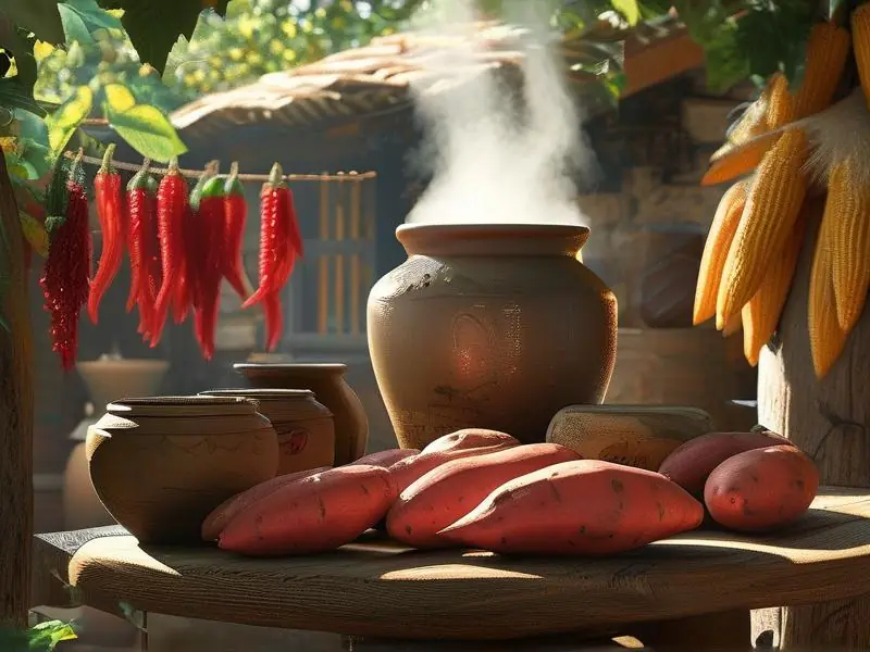 传统红薯酒制作场景展示