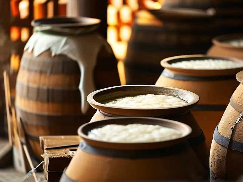 传统黄酒发酵过程实拍