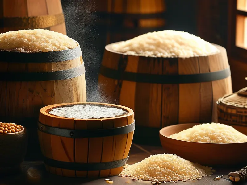 传统黄酒酿造过程实拍