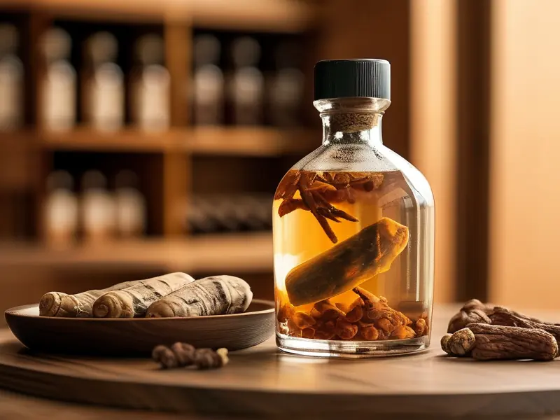 传统虎鞭泡酒制作过程展示