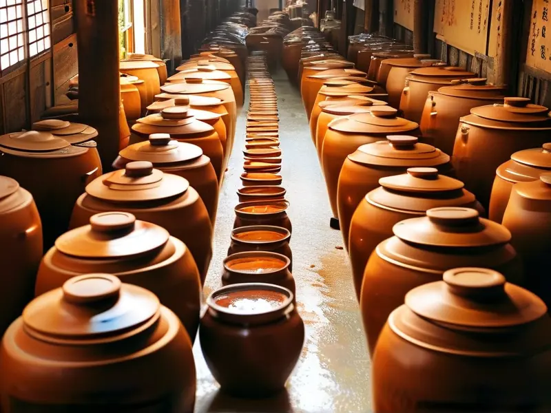 传统酱酒酿造工艺现场展示