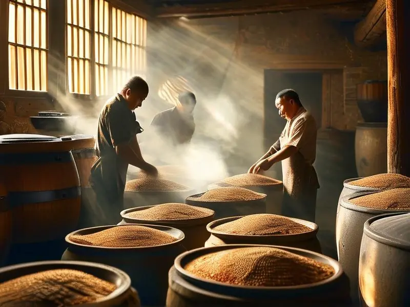 酱香型白酒传统酿造工艺现场展示