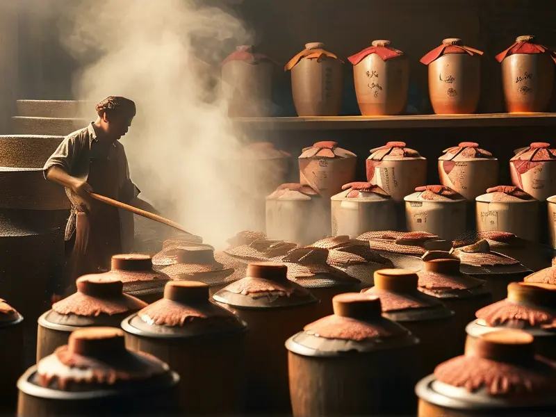 酱香型白酒传统酿造工艺现场展示