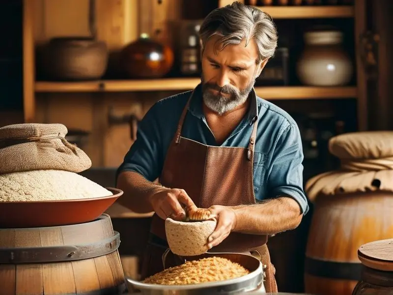 家庭黄酒酿造过程展示