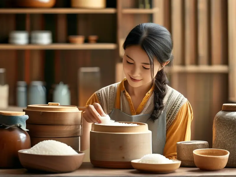 家庭米酒酿酒方法-蒸米步骤