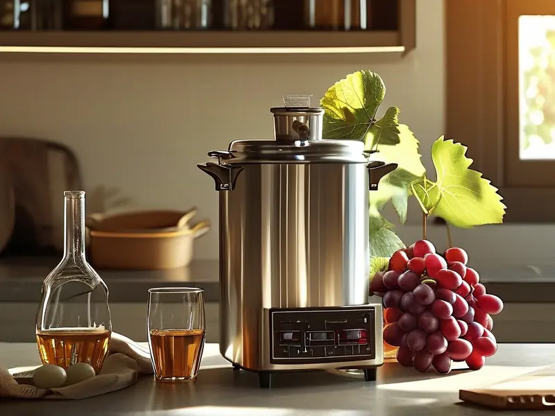 家用小型酿酒器在厨房中的使用场景
