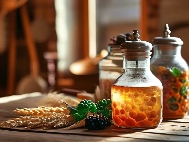 不同类型酿酒原料在发酵过程中的状态展示