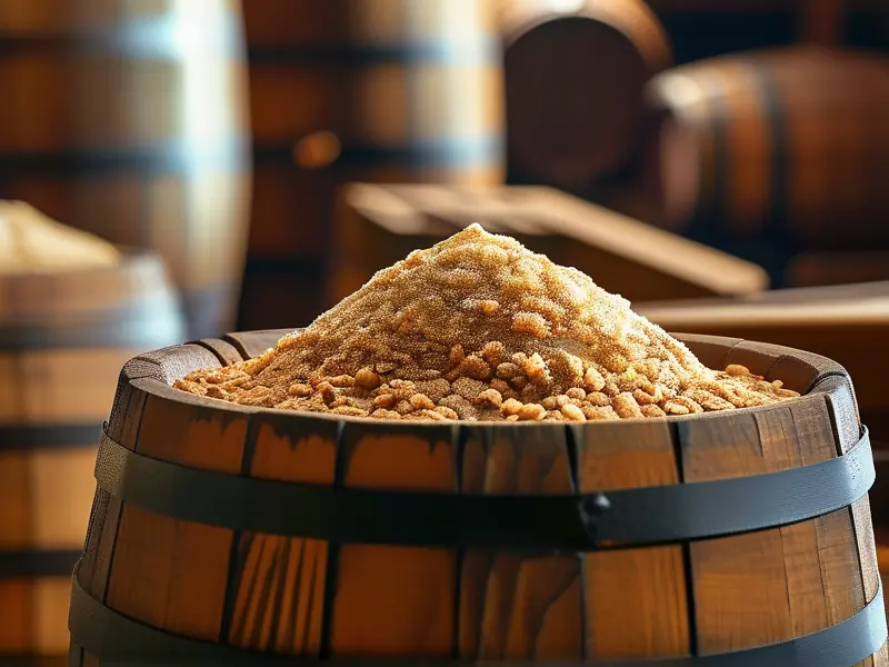 传统酿酒工艺中使用的酒曲特写