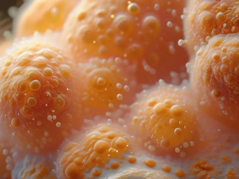 酿酒发酵过程中酵母菌显微观察图