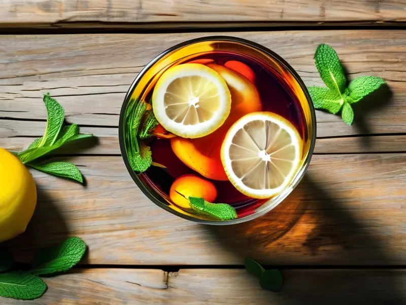 自制柠檬酒成品展示