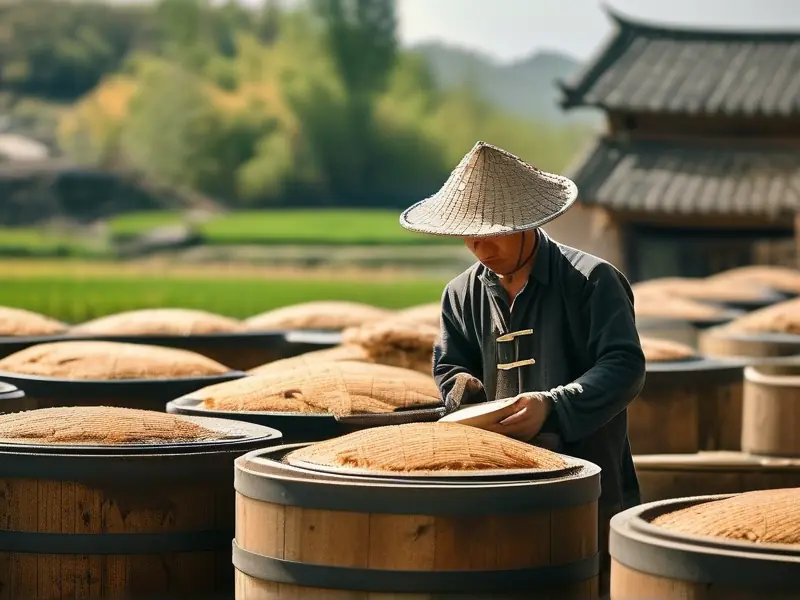 农村自制白酒的传统酿造过程
