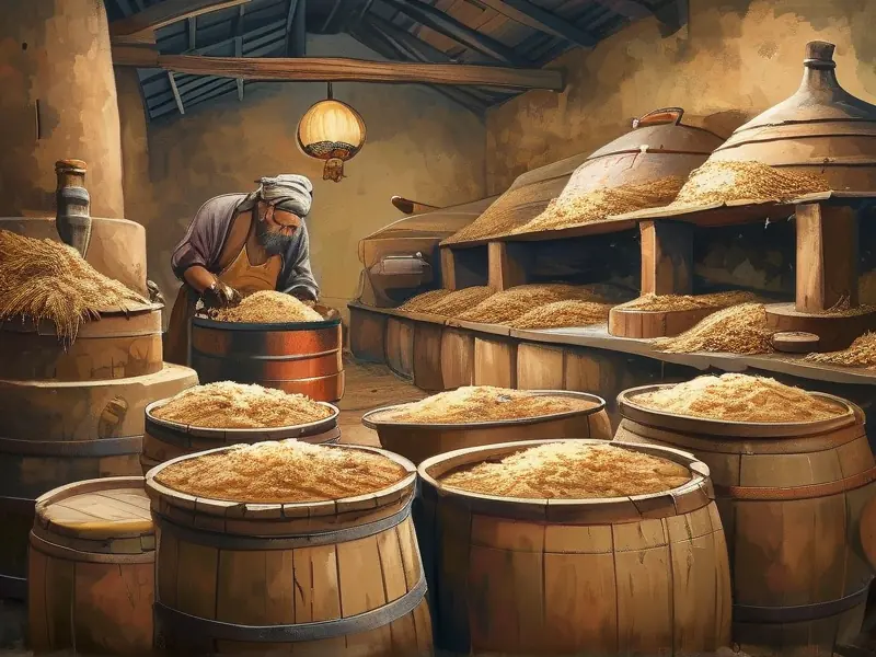 浓香型白酒酒曲手工制作过程