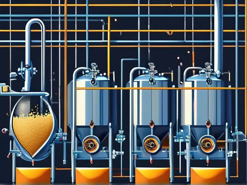 啤酒酿制工艺流程示意图