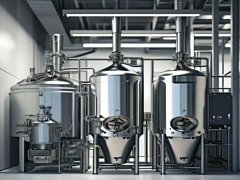 现代化清酒酿造设备展示