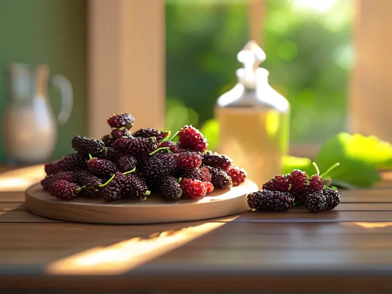 制作桑葚果酒所需材料展示