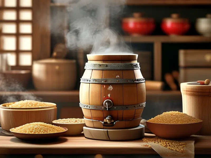 三粮酒传统制作过程展示