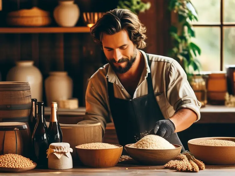 家庭甜白酒制作过程实拍