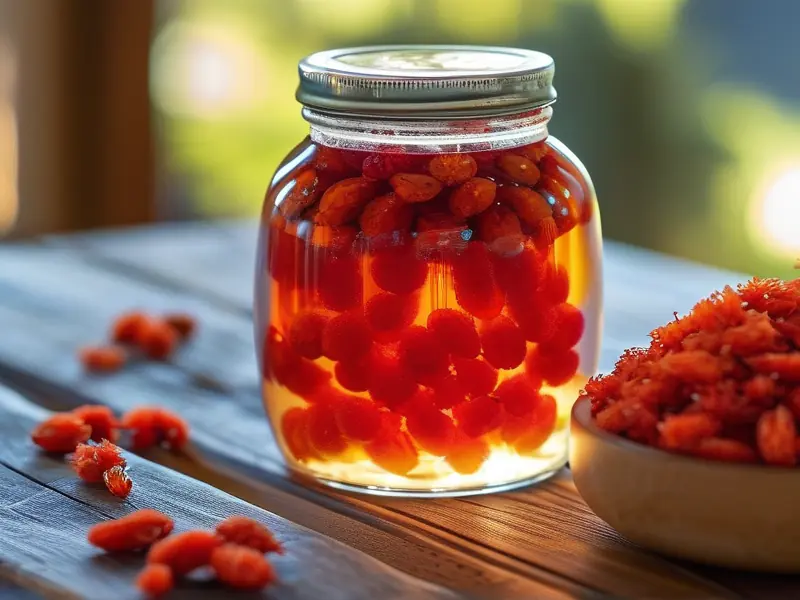 五味子泡酒制作过程展示