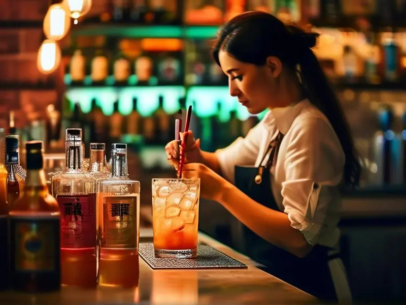 武汉专业调酒师调制鸡尾酒