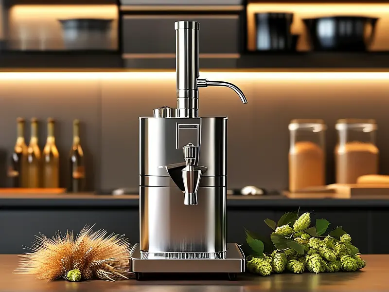 家庭使用的小型酿酒设备展示