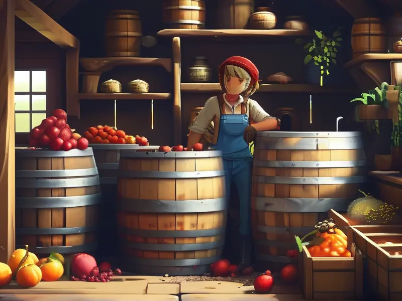 星露谷物语游戏内酿酒过程实景截图