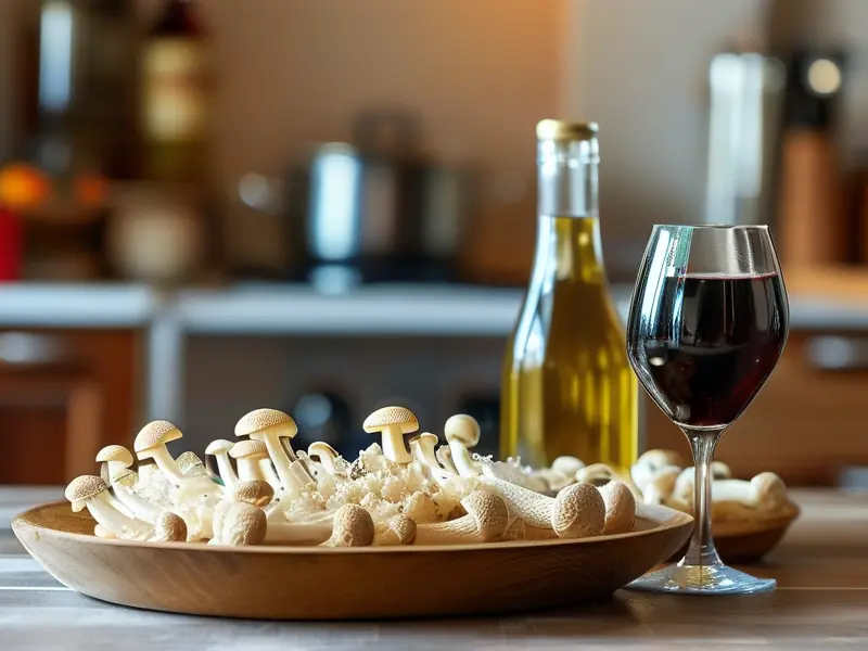 羊肚菌酒制作原料与工具展示