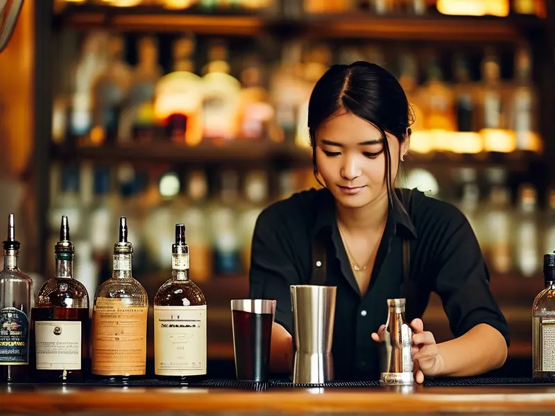 昆明专业调酒师在酒吧教授鸡尾酒调制技术