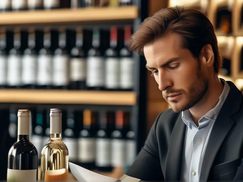 商务人士查看白酒样品，探讨代理合作