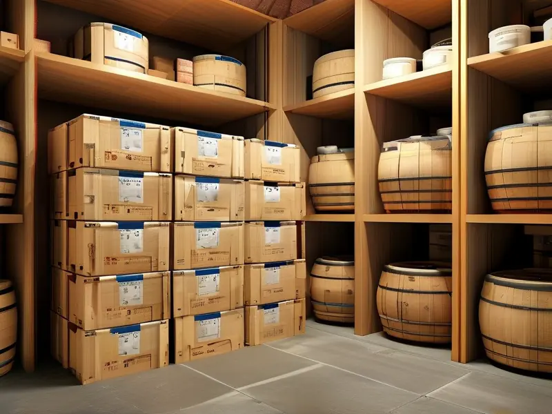 专业白酒整箱仓储实景展示
