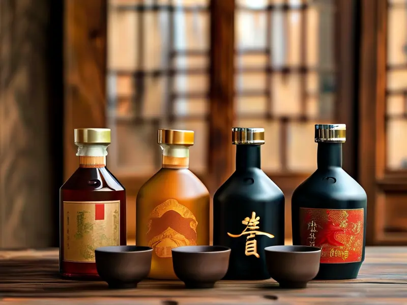 纯粮食酿造的好酒展示