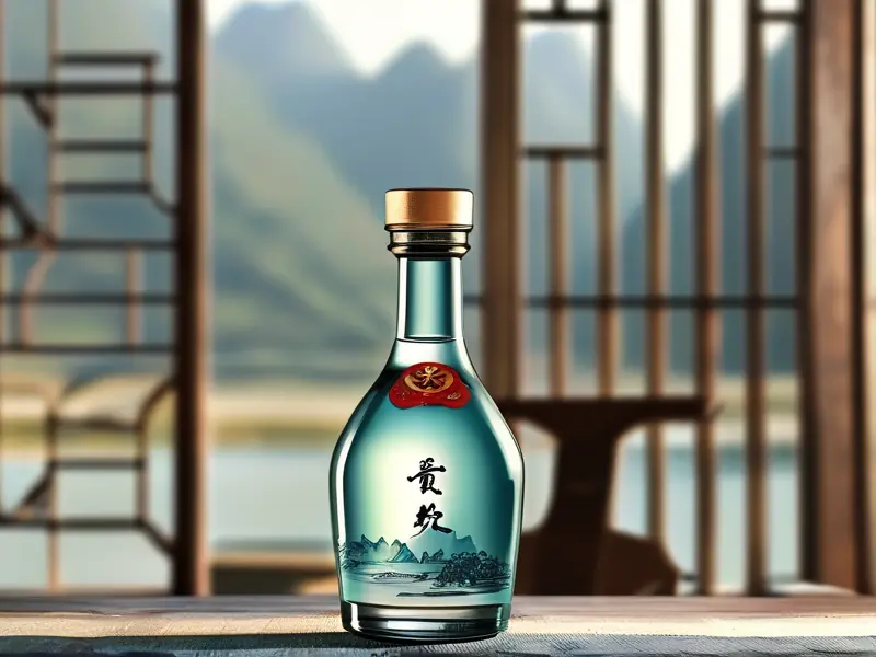 贵州原酿酒珍酿52度500ml酒瓶展示