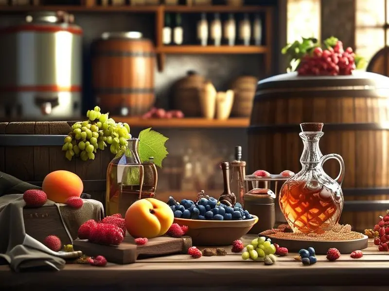 果酒酿酒视频教程中的酿酒师展示制作过程