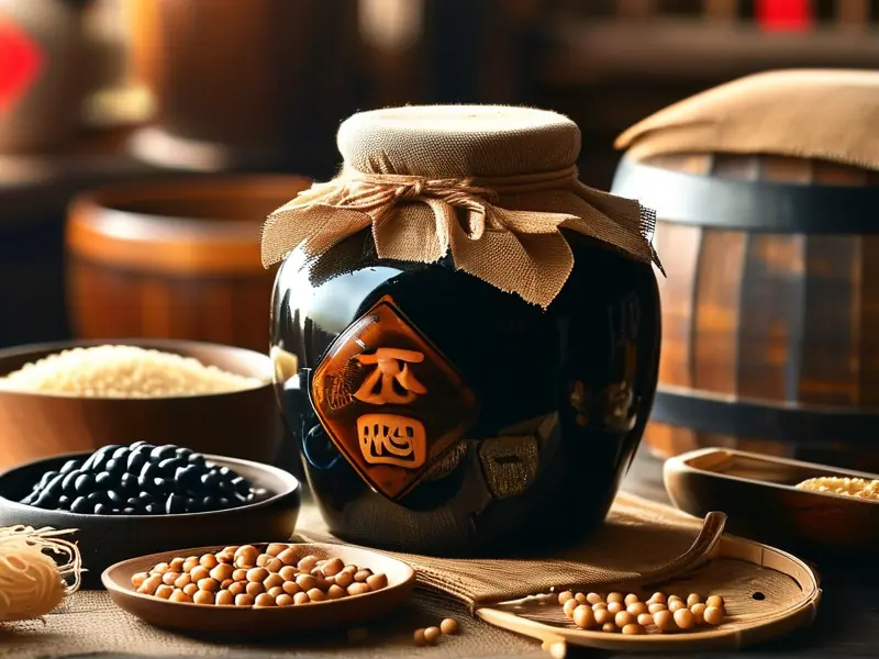 传统黑豆娘酒发酵过程实拍