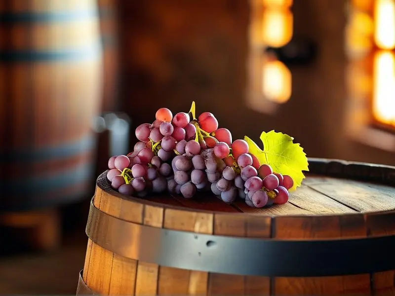 传统红酒酿造场景展示