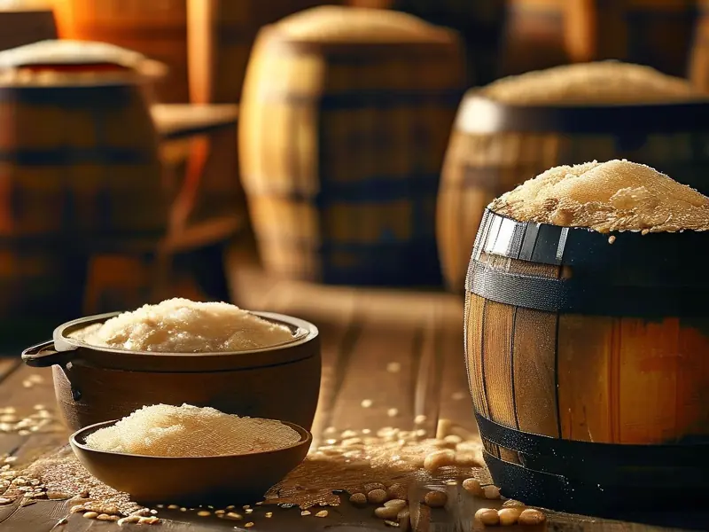 传统花雕酒酿造过程实景