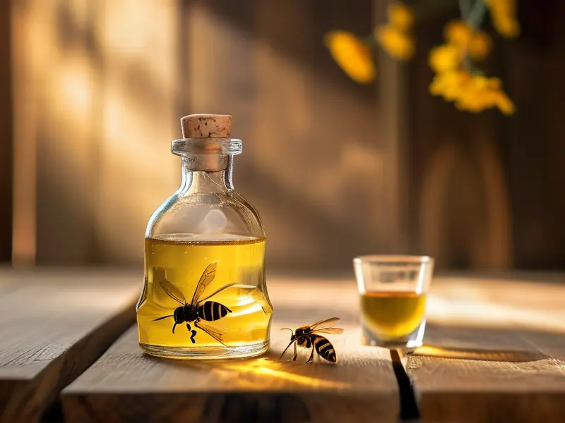 黄蜂泡酒成品展示