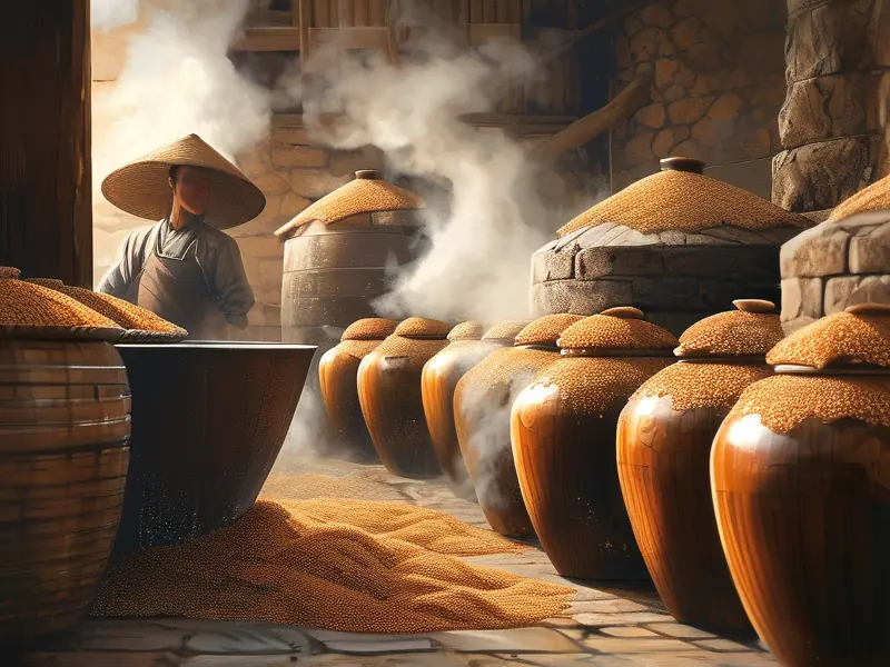 酱香酒12987酿造工艺现场展示