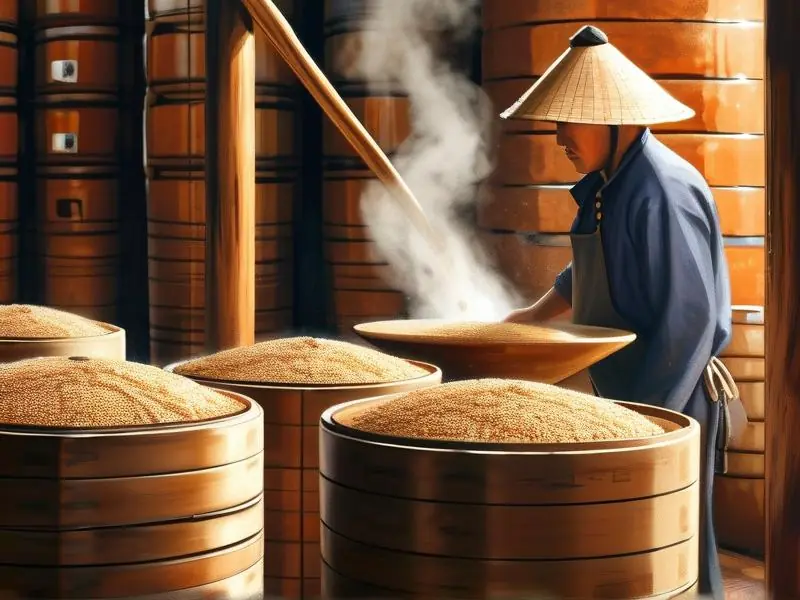尖庄酒传统粮食酿造工艺实景展示