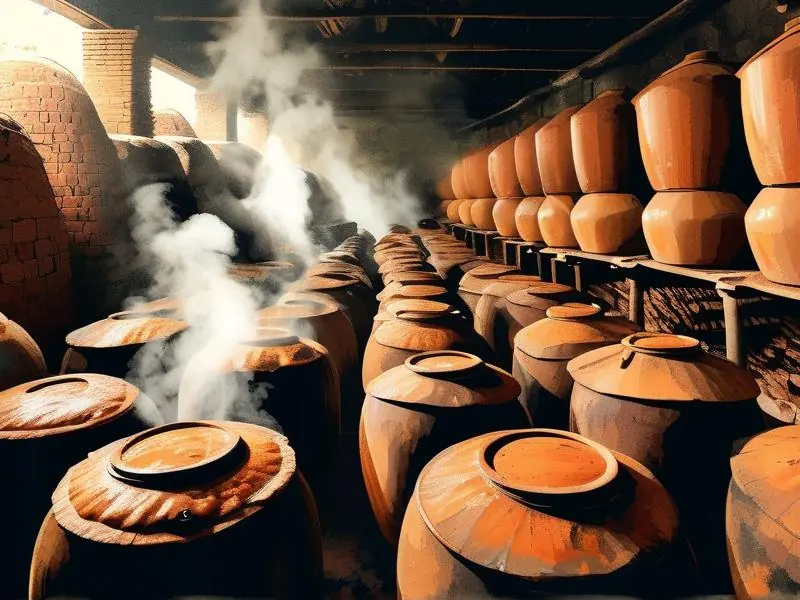 酒厂工匠传统工艺酿造酱酒实景