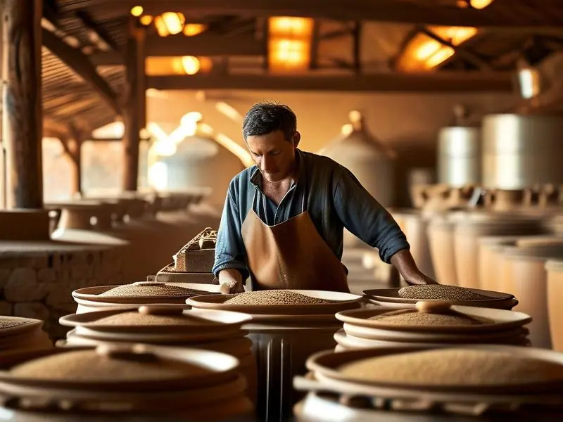 传统粮食白酒酿造过程实景展示