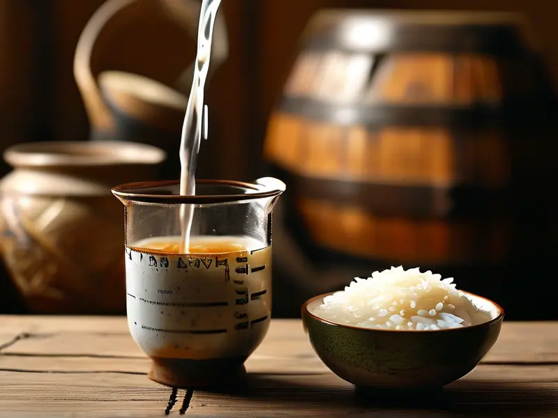 米酒加水示范图